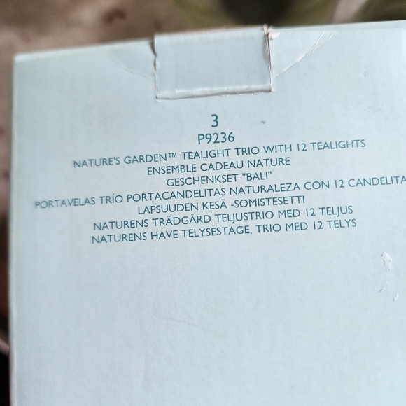 PartyLite Nature's Garden Tealight Trio - Picture 2 of 2